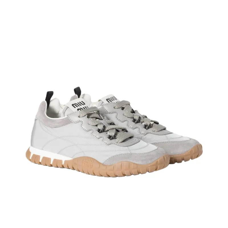 MIU MIU Low Top Casual Shoes Women's Gray-2