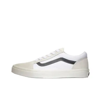 Vans Anti Slip Wear Resistant Low Top Kids' Skateboarding Shoes White Teenagers