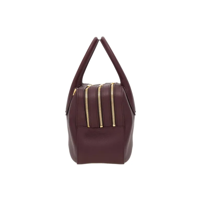 FERRAGAMO Calfskin One Shoulder Handbag Medium Size Women's Ox Blood Red-2