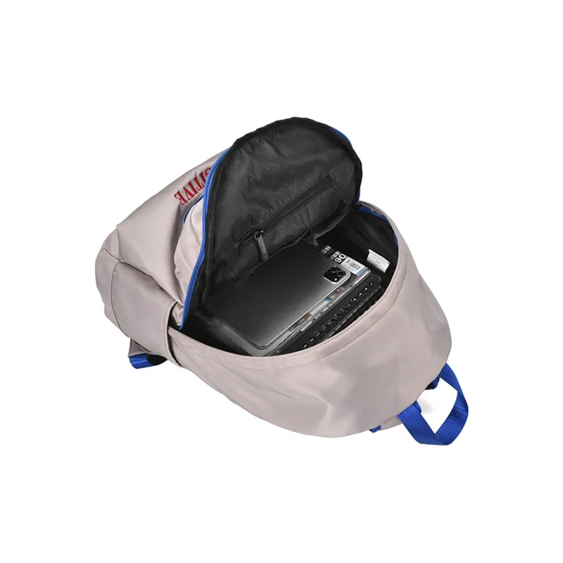 QRST Polyester Backpack Unisex Apricot/White-3