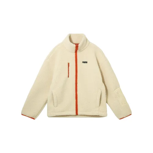 PUMA FZ Velvet-feel Coat Men's Almond Candy Color