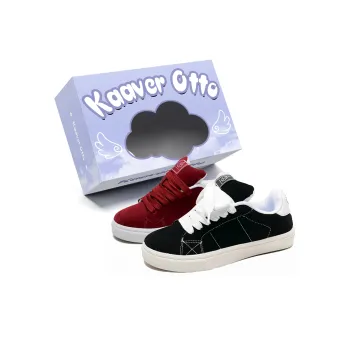KAAVER OTTO Anti Slip And Wear Resistant Lightweight Balance Low Top Skateboard Shoes Unisex Mismatched