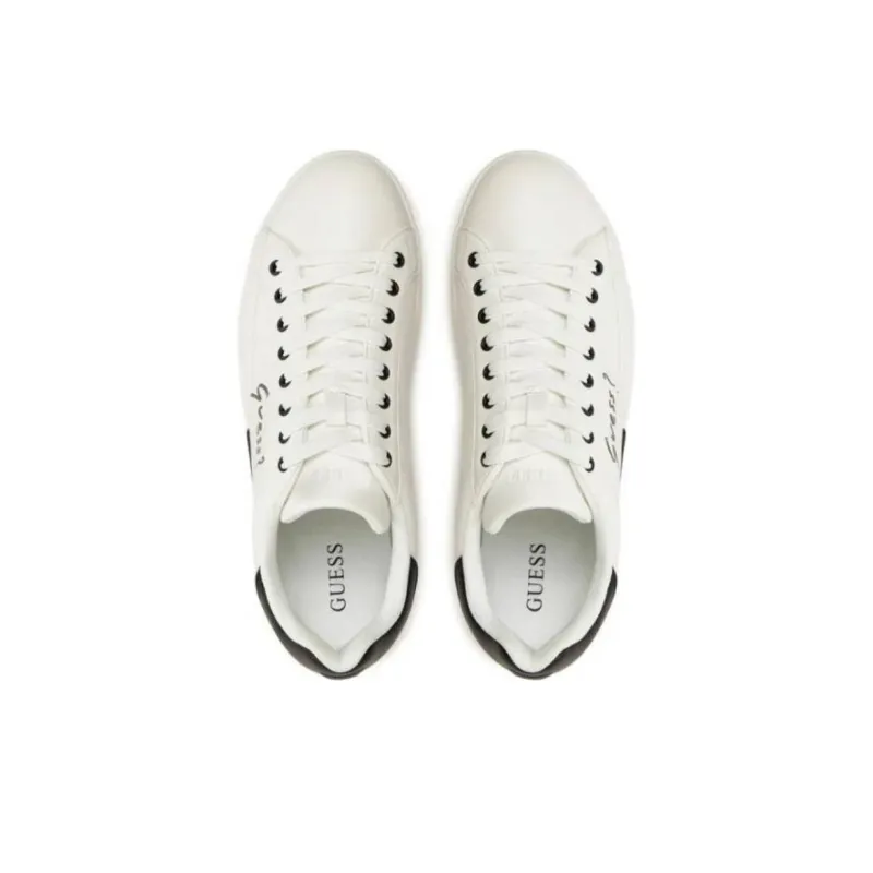 GUESS Wear-Resistant Slip-Resistant Lightweight Low-Top Skateboard Shoes Men's White Black-4