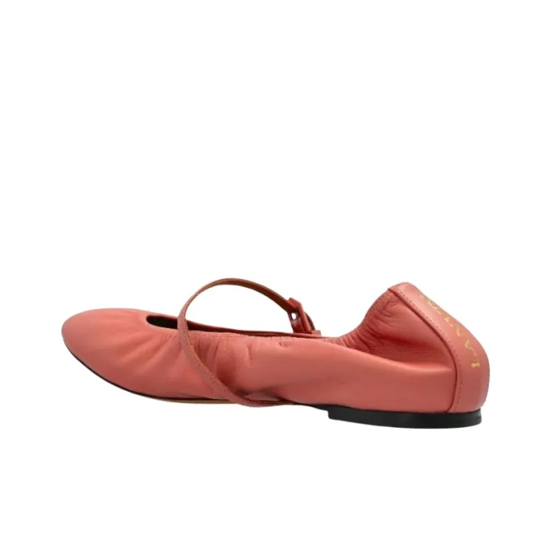 Lanvin Leather Ballerina Shoes Women's-4
