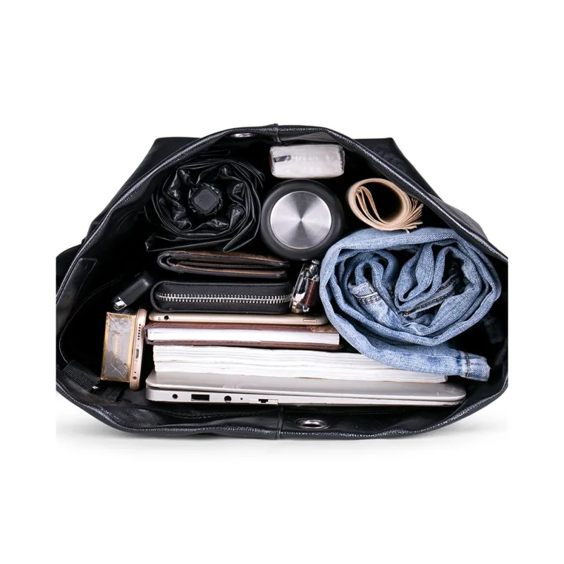 GEERDUN PU Backpack Unisex Brown-2