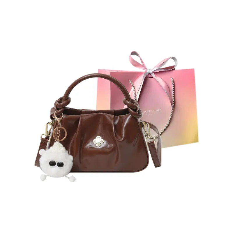 Yalu PU Handbag Regular Women's White/Brown/Black-7