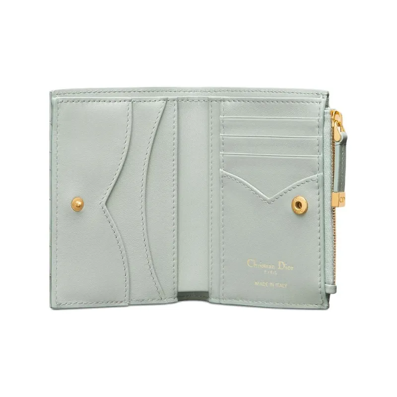 DIOR Jolie Lambskin Wallet Women's Light Green-3