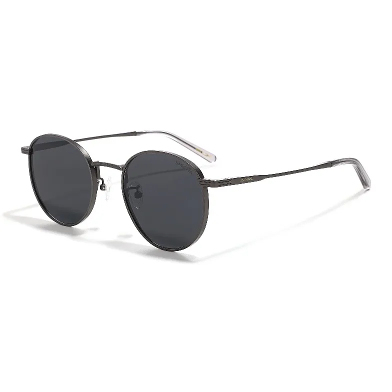 Sagawa Titanium Round Sunglasses Unisex-3