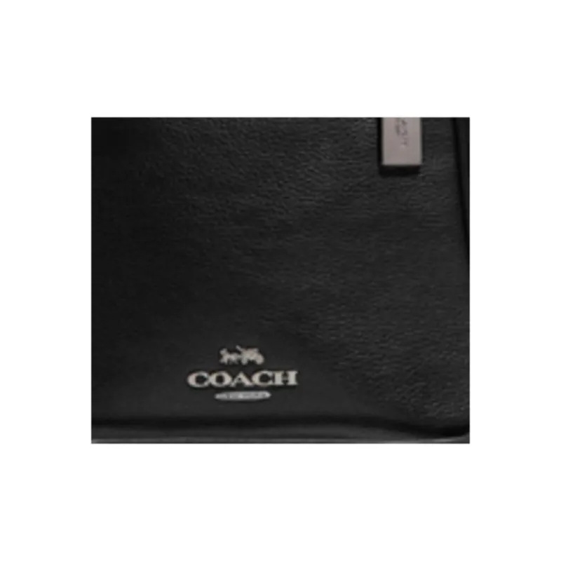COACH Cammie Pebbled Leather Bucket Bag Handbag Shoulder Bag Crossbody Bag Medium Size Women's Black-4