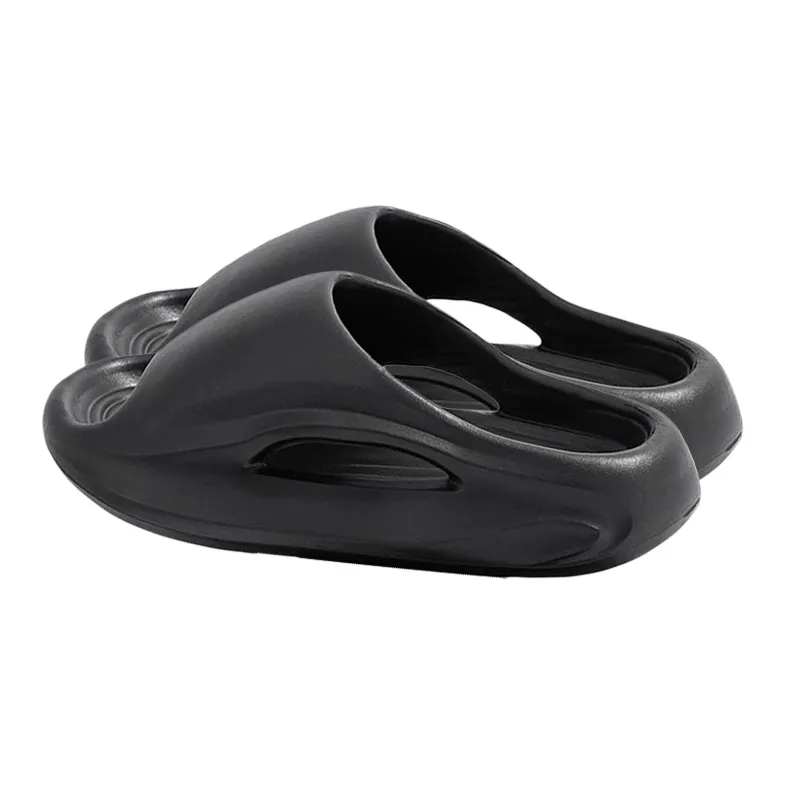 LUNNIFEIYA Slip Resistant Trendy Indoor Versatile EVA Platform Couple's Slippers Black Gray Khaki Ecru-0