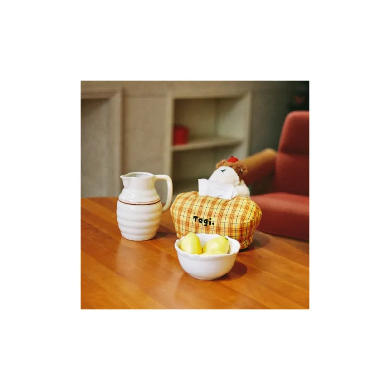 Tagi. Tissue Box With Drawer For Living Room And Bedroom Household Tissue Holder Citrus Cookie-1