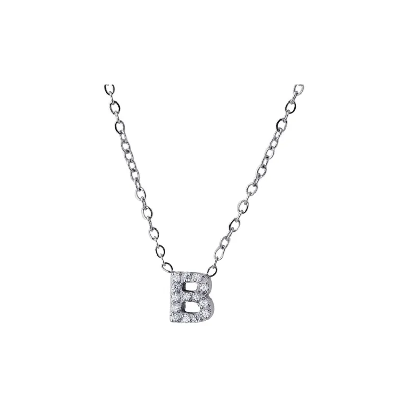 ANARTXY Zircon Surgical Steel Stainless Steel Gold Silver Necklaces Women's Gold/Silver-27