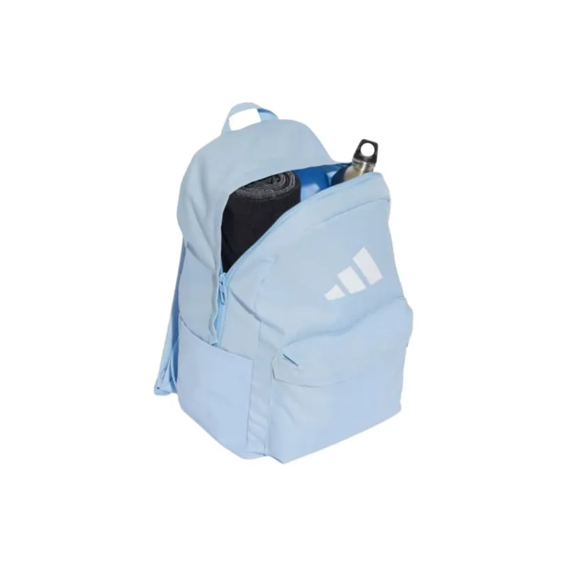 Adidas Polyester Backpack Women's Glow Blue & White-2