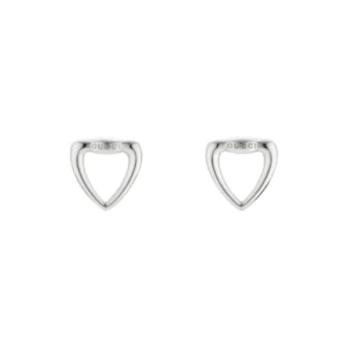 GUCCI 925 Sterling Silver Stud Earrings Unisex Silver