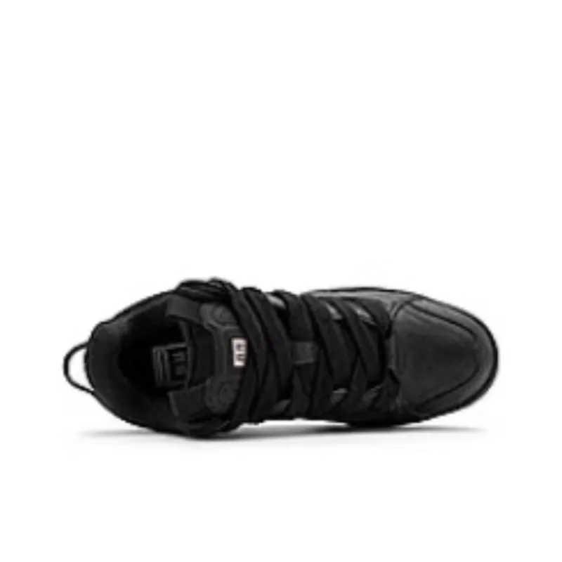 QIAODAN Anti-Slip Wear-Resistant Low-Top Skateboard Shoes Men's Black Beige-2