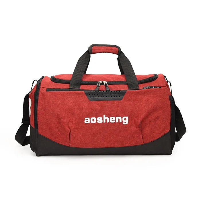 OURFUN Canvas Gym Bag Unisex Gray/Black/Burgundy/Royal Blue-8