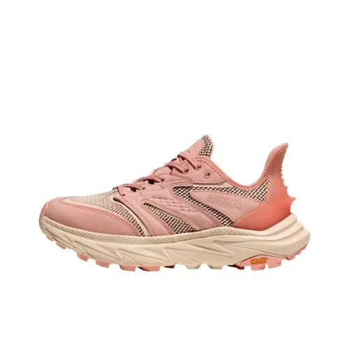 HOKA ONE ONE Anacapa 2 Durable Cushioning Low-Top Trekking Shoes Women's Pink
