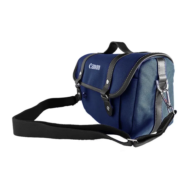Canon Camera Bags Compatible With R5/R6/R10/R7/R8/5D4 Original Mirrorless Camera Dark Blue Youth Messenger Bag-2