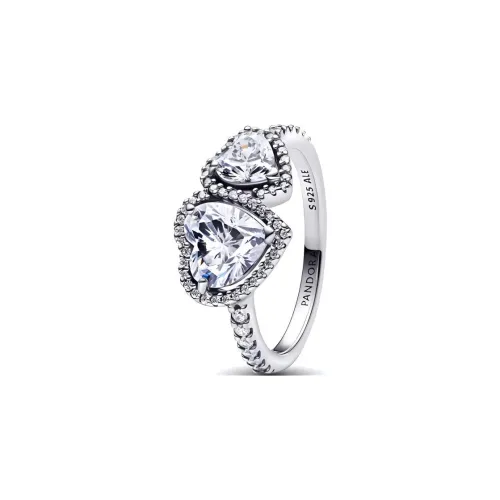 Pandora 925 Sterling Silver Rings Women's Silver