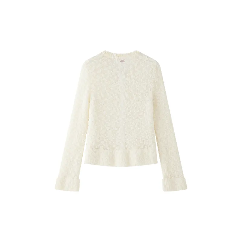 YANGZHIDAO Sweater Women's Cream White-1