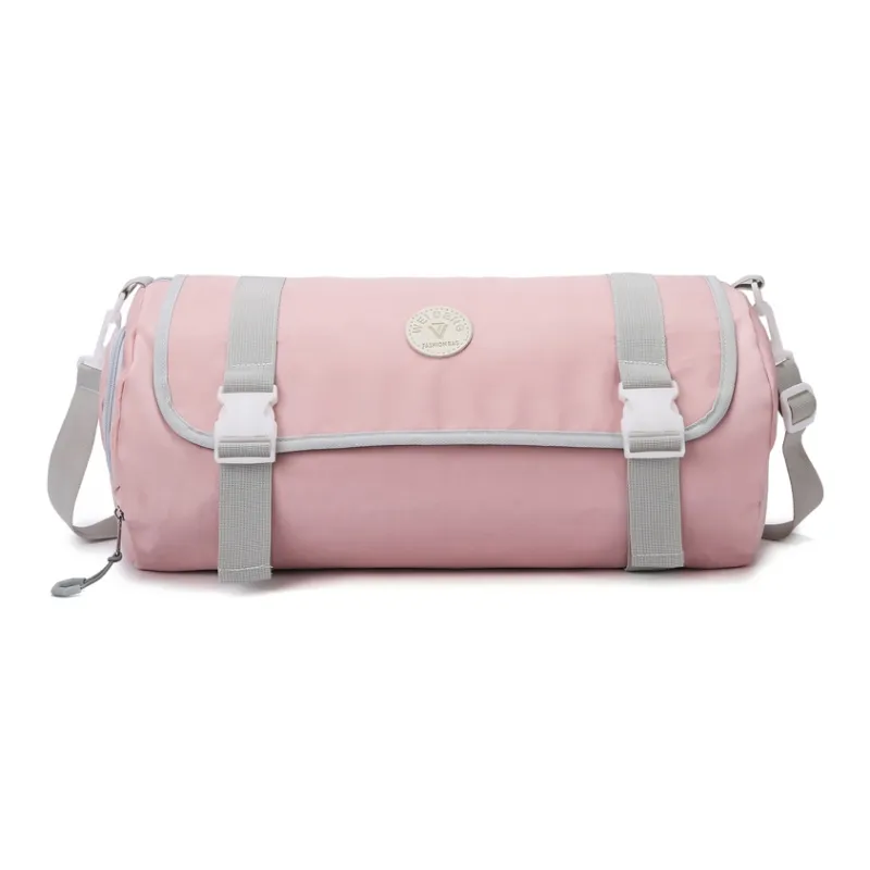 OURFUN Oxford Gym Bag Large Size Unisex Black/Rose Red/Purple/Orange/Blue/Pink-14