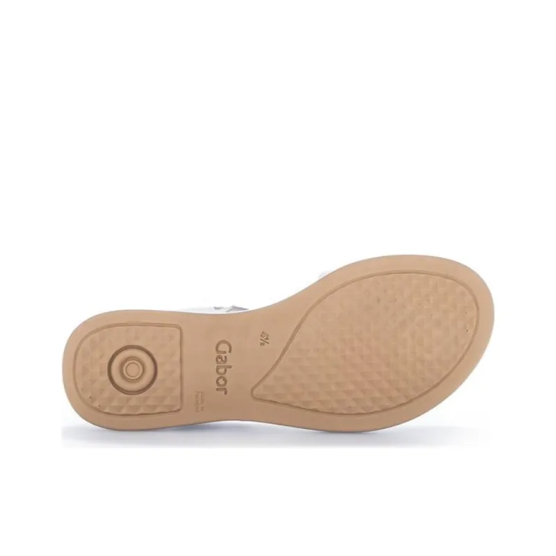 Gabor Comfort Strap Sandals Women's White-5