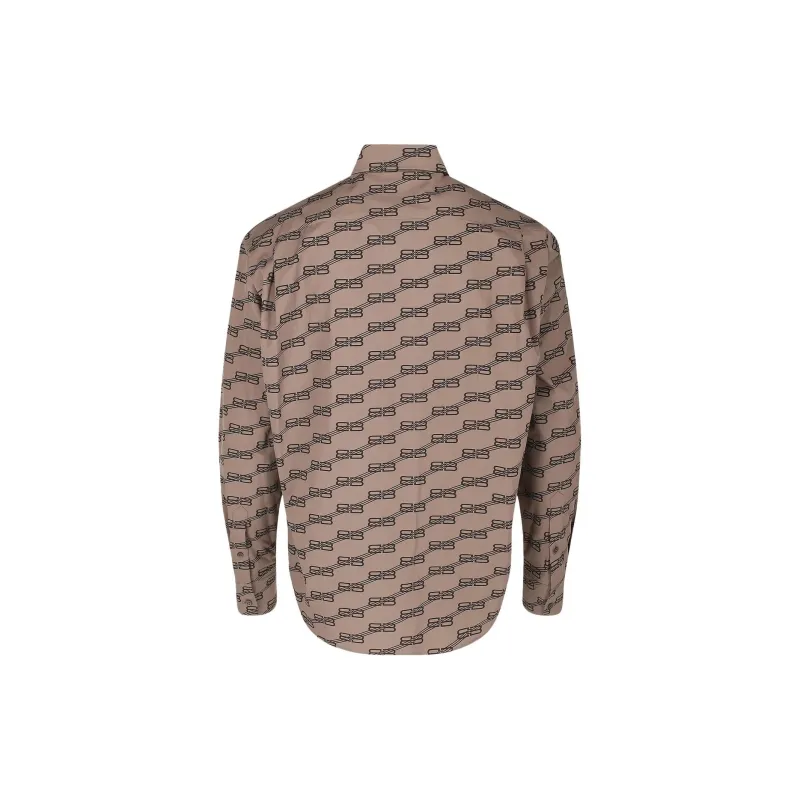 Balenciaga Monogram Long Sleeve Shirt-1