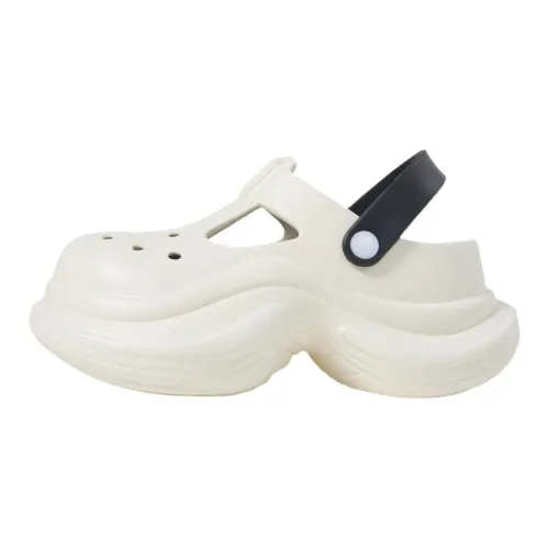 UTUNE 9cm Height Increasing Platform Closed Toe Clogs For Women's Eva Slip Resistant Slippers/Home Slippers