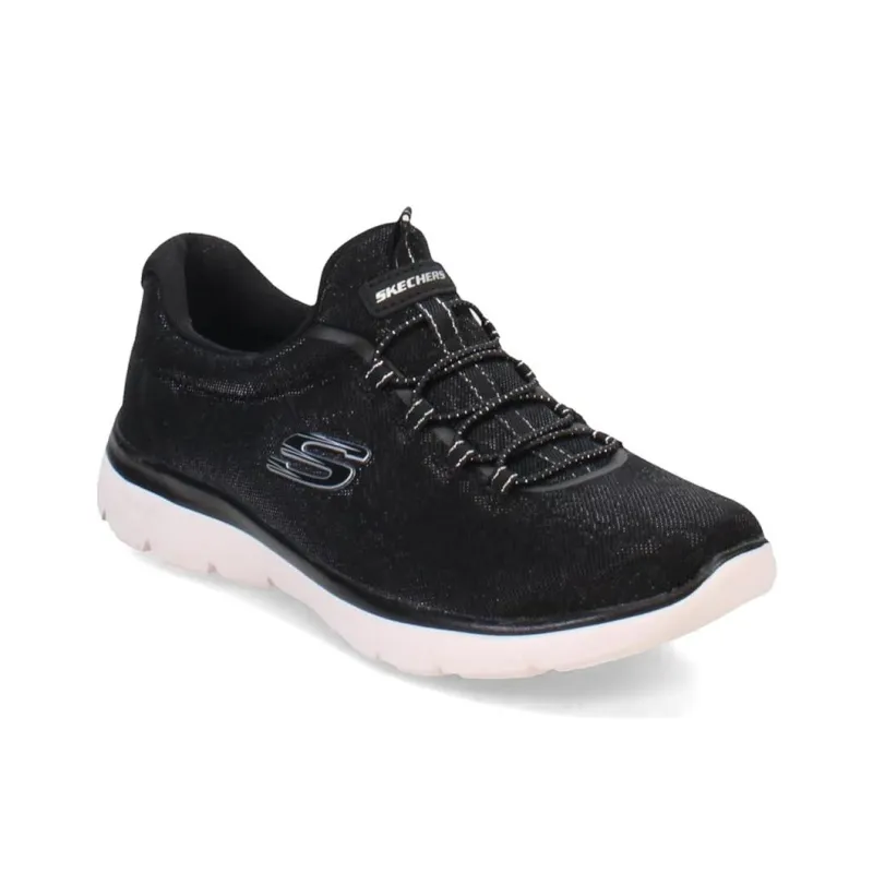 Skechers Summits Anti-Slip Wear-Resistant Low-Top Casual Shoes Women's Black-2