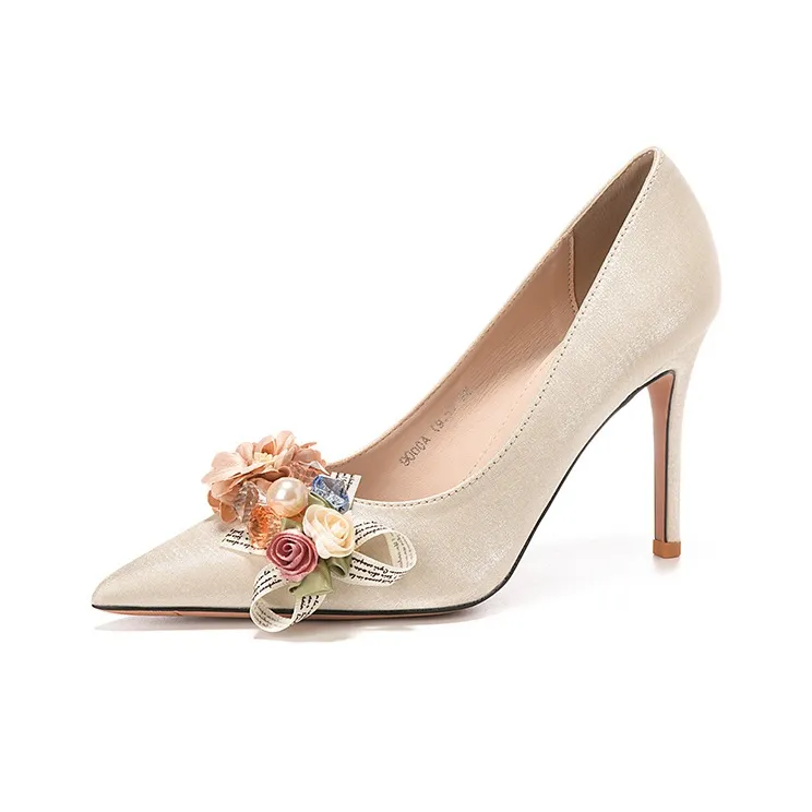 QITUMAUL Slim Heel High Heels Women's-22