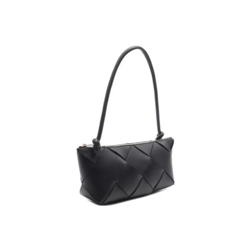 Bottega Veneta Sheepskin Shoulder Bag Women's Black-1