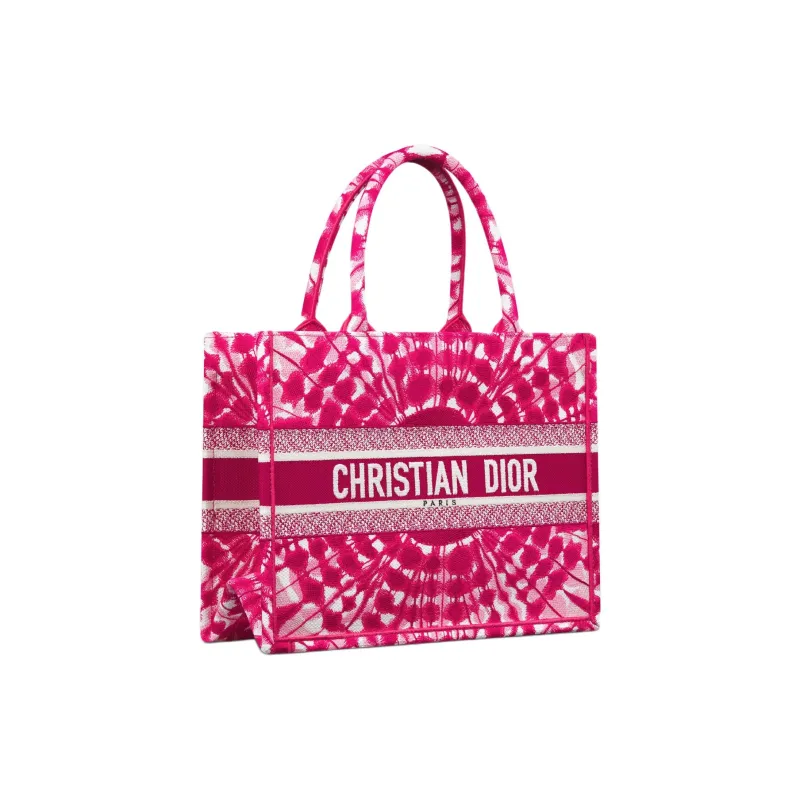 DIOR Miss Dior Cotton Tote Bag, Shopping Bag, Handbag Medium Size Women's Fuchsia-1