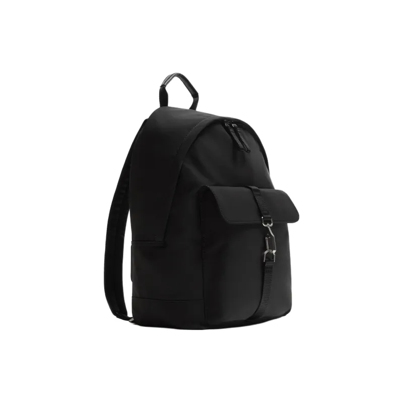 ZARA Polyester Backpack Unisex Black-1