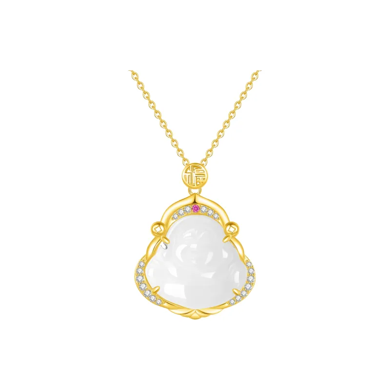 Lao Feng Xiang Chalcedony Necklaces Women's-5