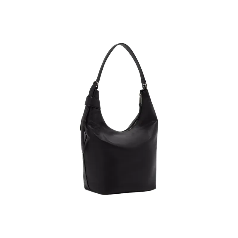 TUMI Voyageur Leather Shoulder Bag Medium Size Women's Black-2