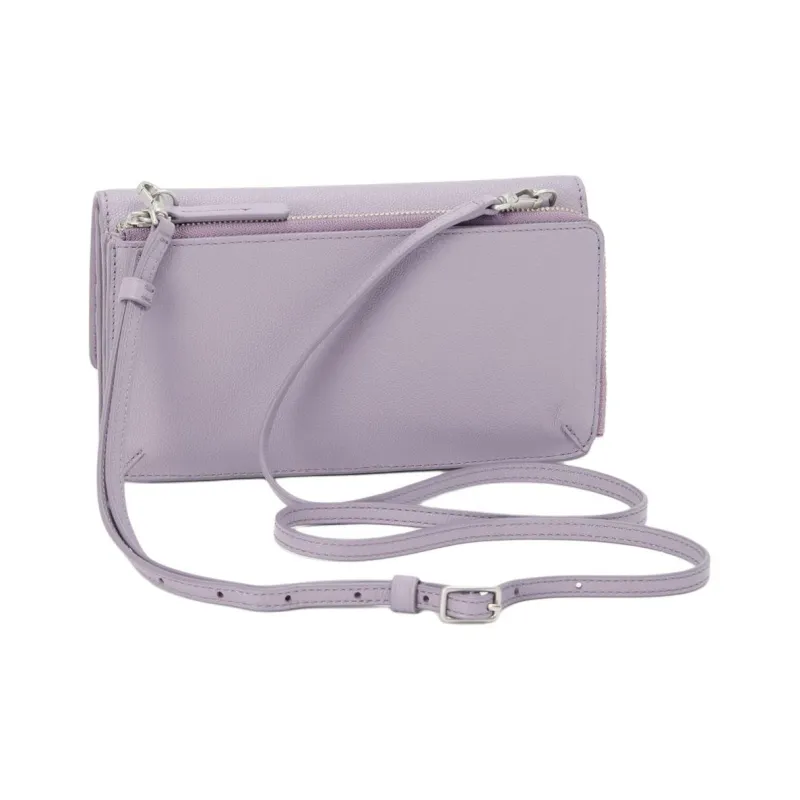 TUMI Leather Crossbody Wallets Women's Lavender-2