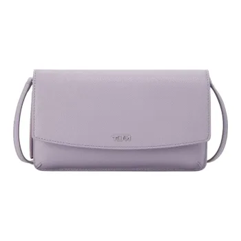TUMI Leather Crossbody Wallets Women's Lavender