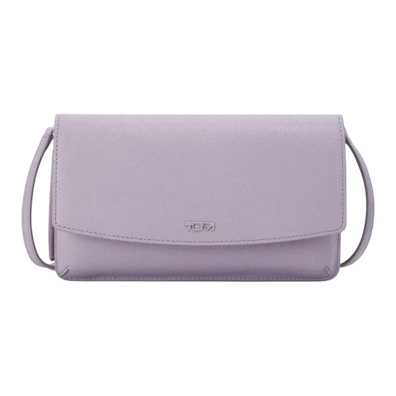 TUMI Leather Crossbody Wallets Women's Lavender-0
