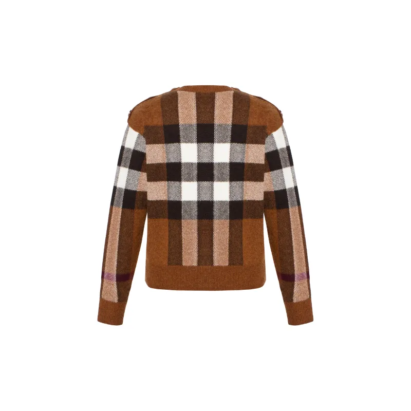 Burberry Check Wool-cashmere Jumper-1