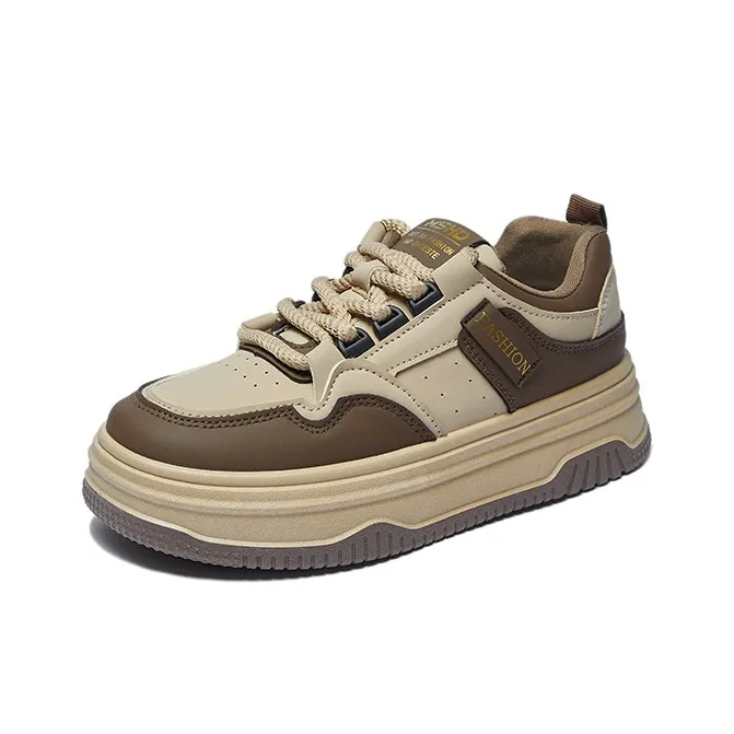 Fawn Miri Anti-Slip And Wear-Resistant Lightweight Height Increasing Low-Top Casual Shoes Women's-4
