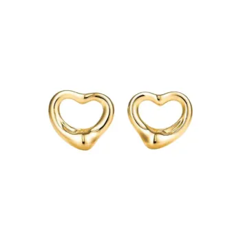 TIFFANY & CO. 18K Gold Stud Earrings Unisex Gold