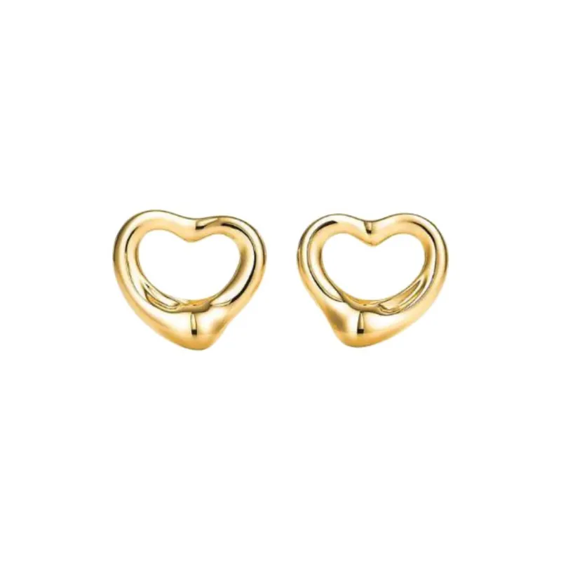 TIFFANY & CO. 18K Gold Stud Earrings Unisex Gold-0