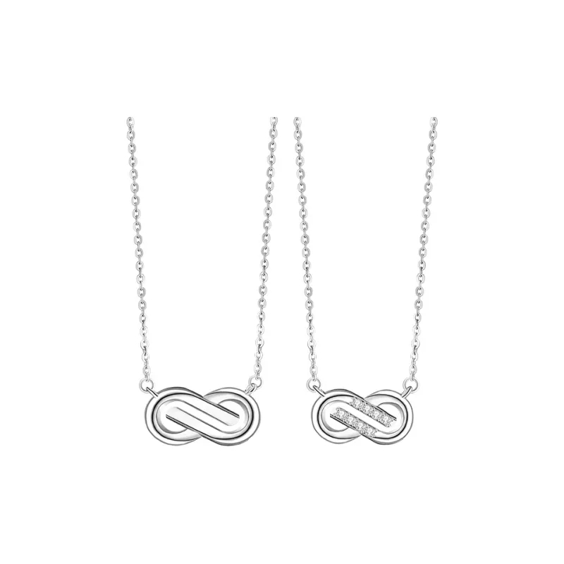 CLARKIA FLOWER 925 Sterling Silver Necklaces Unisex-0