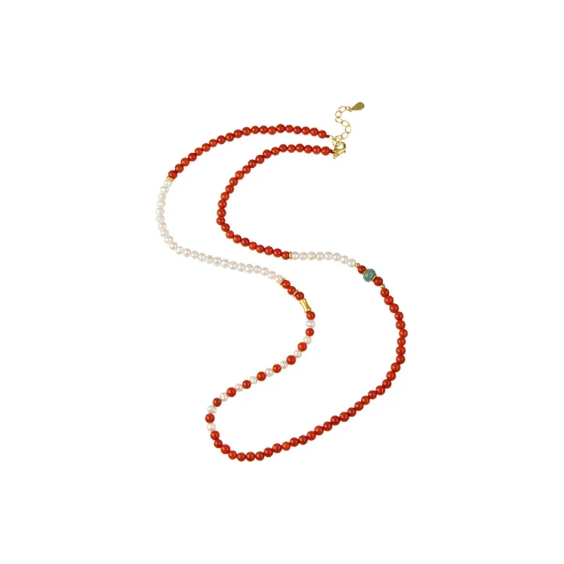 Honglangji Southern Red Agate Necklaces Women's-0
