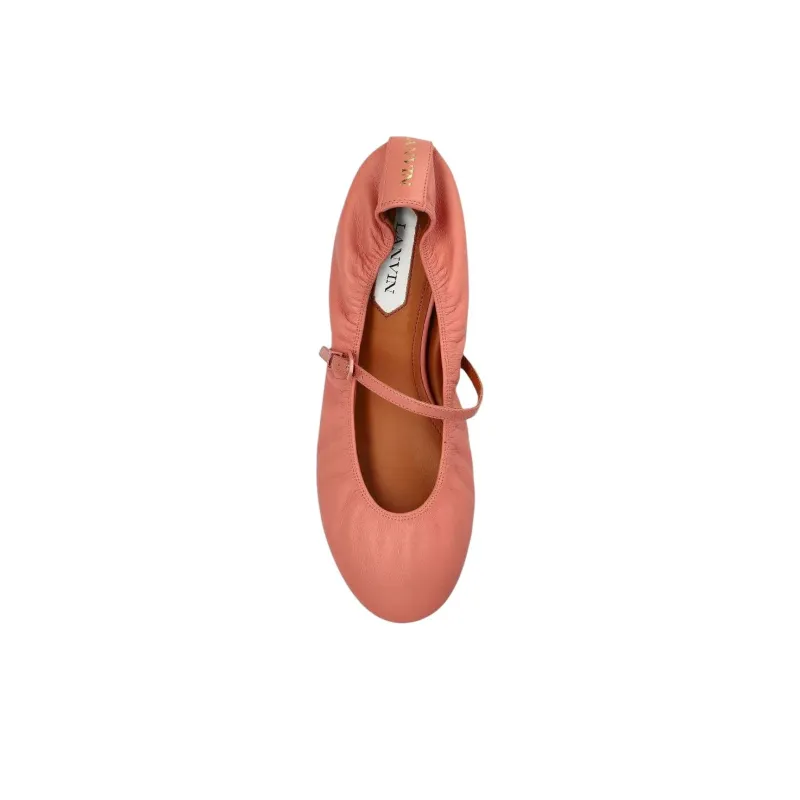 Lanvin Leather Ballerina Shoes Women's-3