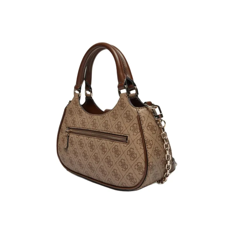 GUESS Polyurethane Shoulder Bag Crossbody Bag Handbag Women's Brown-3