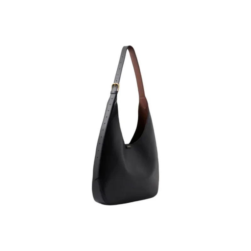 SOEUR Cow Leather Shoulder Bag Women's Black-1