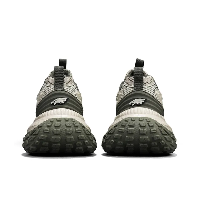 NFL Clunky Chunky Sneakers Unisex Low Top Army Green-4
