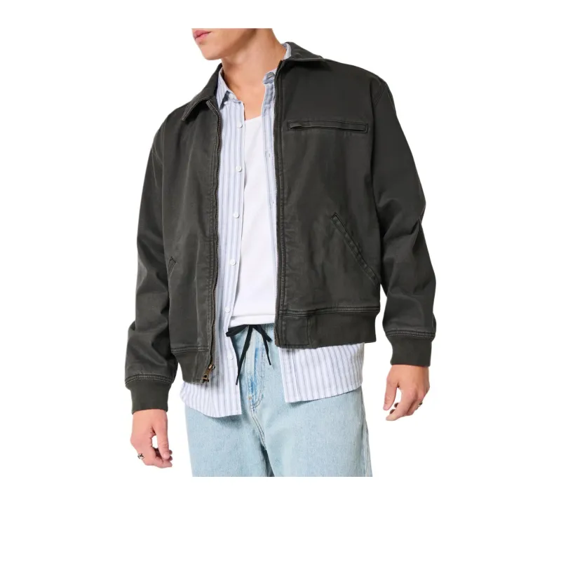 Hollister Jackets Coats Men's Black-1