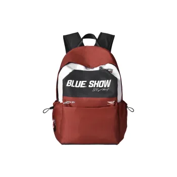 SRRW Polyester Students Backpack Unisex Red
